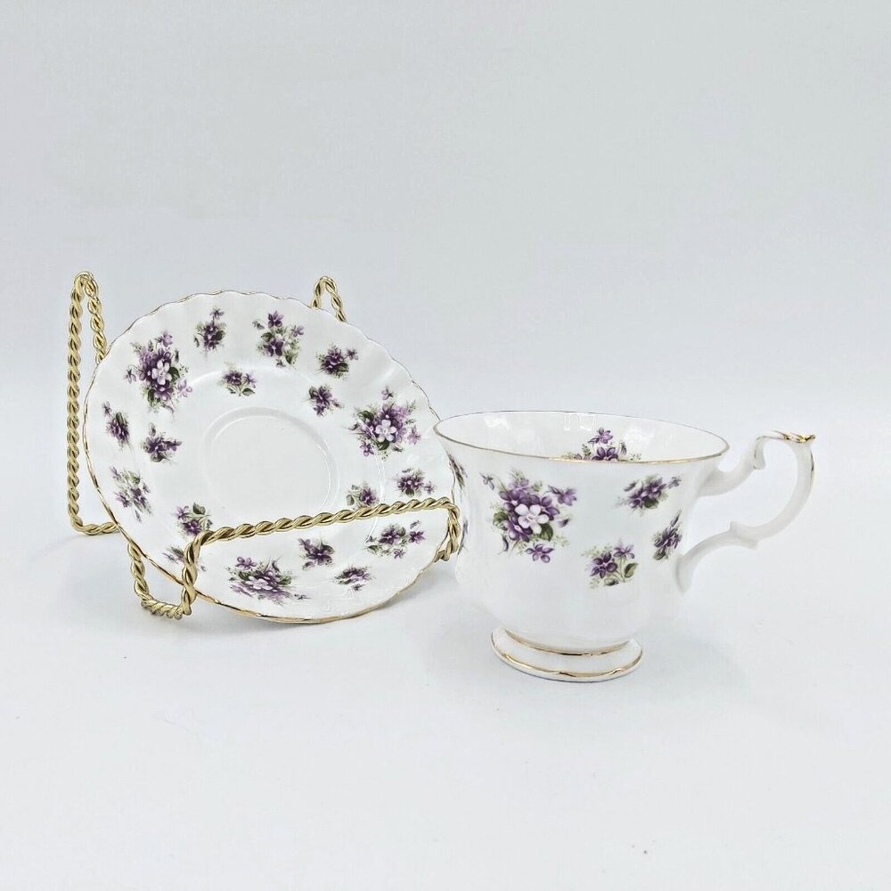 Royal Albert Tea Cup and Saucer -Sweet Violets Pattern- Bone China- England